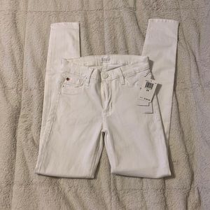 🆕Hudson Mid Rise Nico White Jeans Sz 24